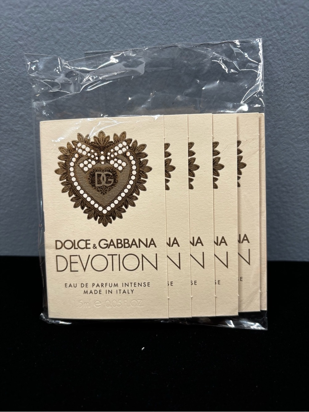 Dolce & Gabbana Devotion Eau de Parfum Intense Sample Cards